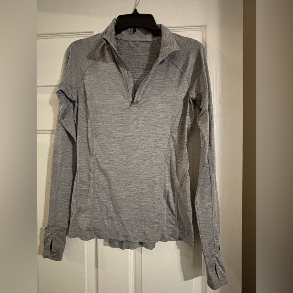 Mondetta Light Gray Quarter-Zip Pullover